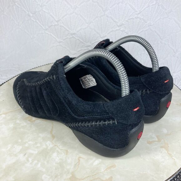 Timberland Shoes Womens Size 8.5 Black Suede Leather Slip On Comfort Loafers - Picture 7 of 12